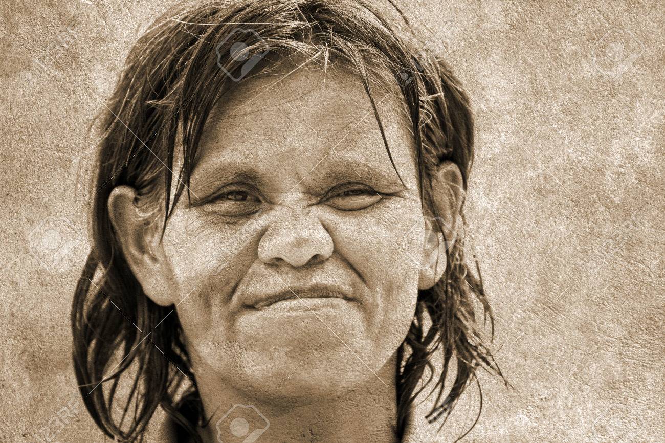 an old woman with