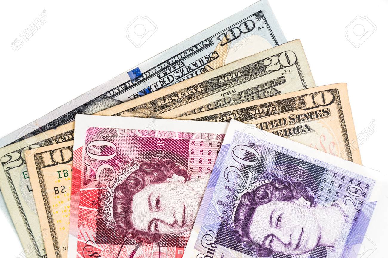 미국 달러에 대한 영국 파운드 통화 참고의 닫습니다. 로열티 무료 사진, 그림, 이미지 그리고 스톡포토그래피. Image 43587015