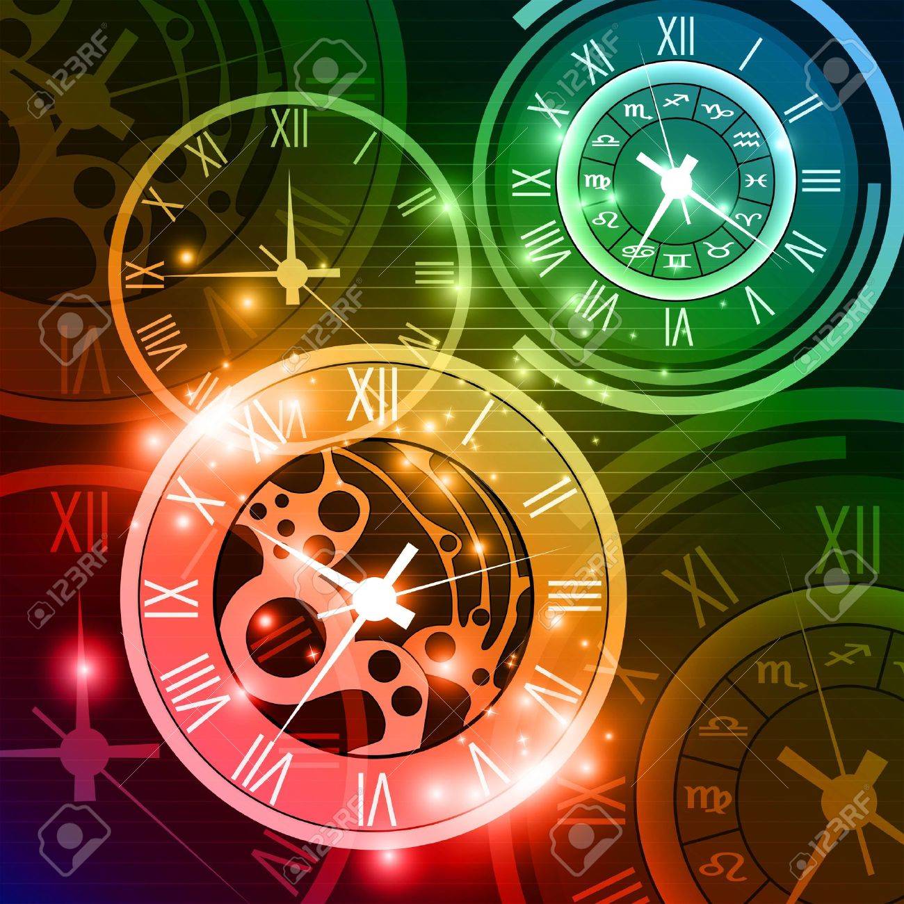 Abstract Clock Background Royalty Free Cliparts Vectors And Stock Illustration Image 18566457