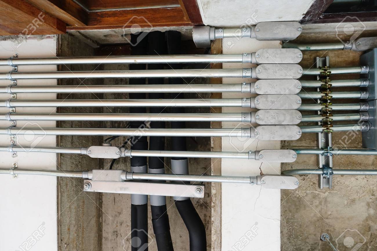Pipeline For Electrical Wire That Install At Ceiling While The