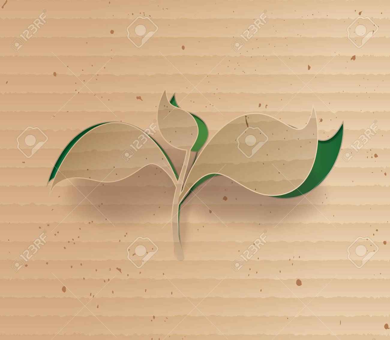 もぐったりから輝く植物の概念のイラスト素材 ベクタ Image