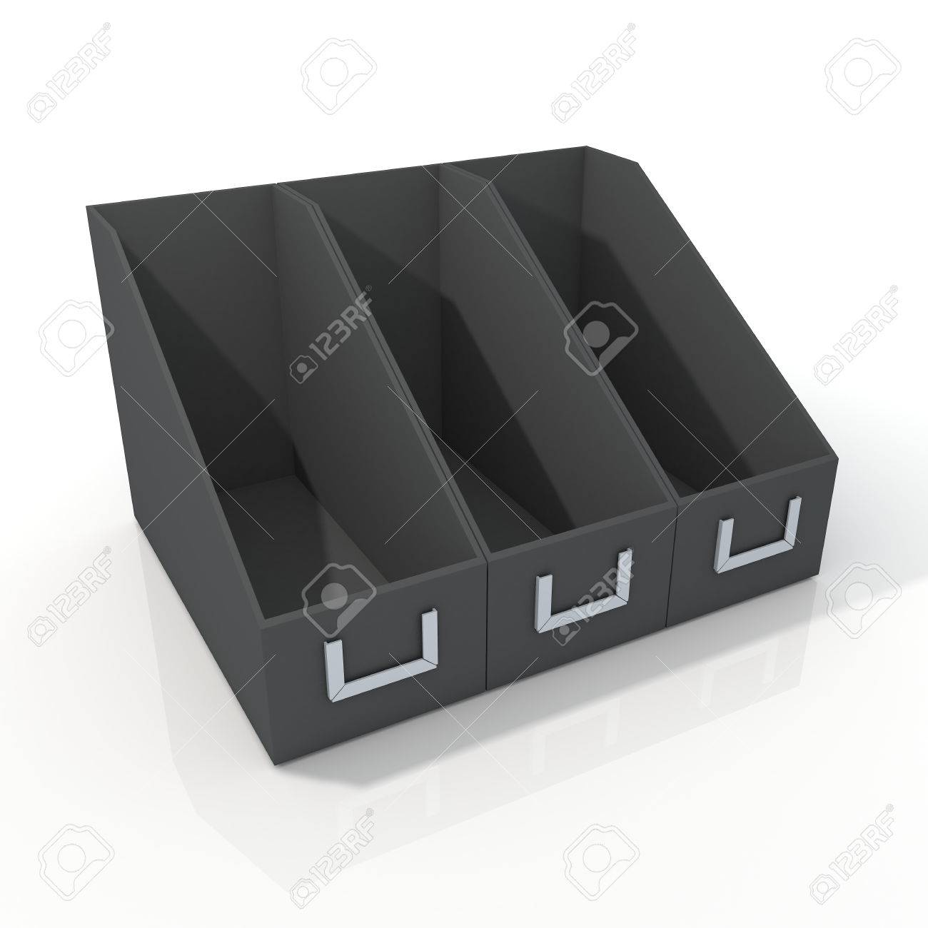 3d render black folder