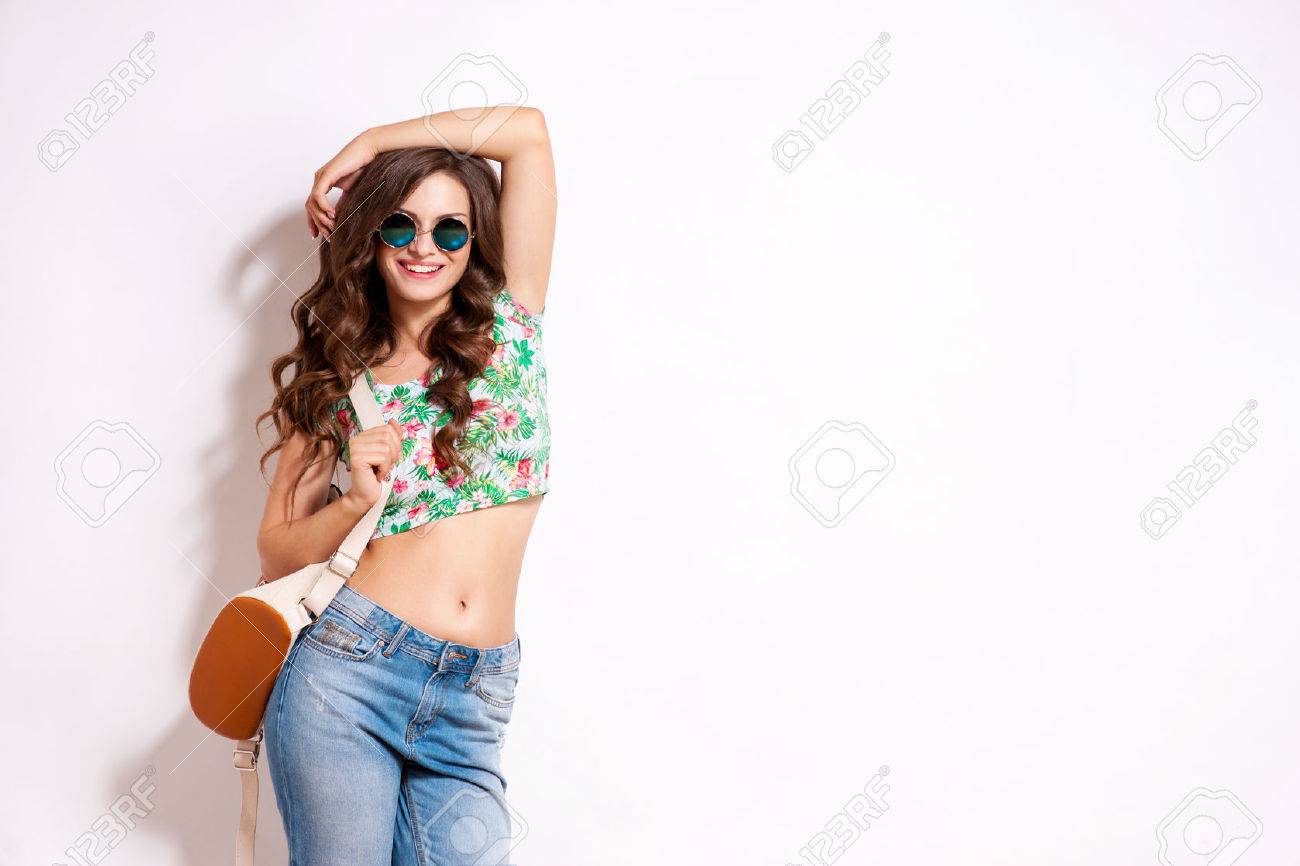 Cool hipster student woman wearing eyewear glasses . Caucasian female university student looking at camera smiling happy. - 63759526 Cool hipster student woman wearing eyewear glasses . Caucasian female university student looking at camera smiling happy. - 63759526