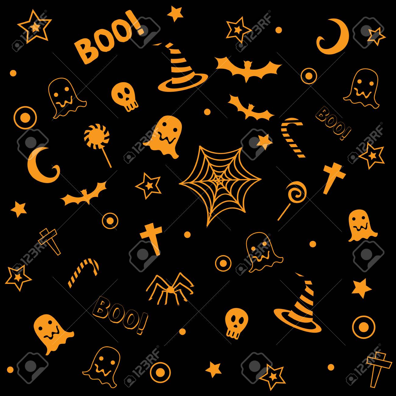 Halloween Pattern Wallpaper