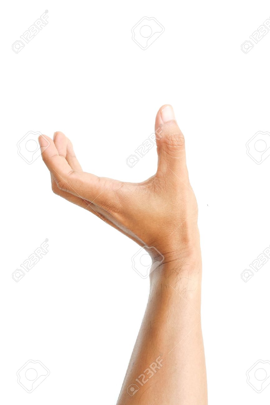 Man hand isolated on white background - 43566567 Man hand isolated on white background - 43566567