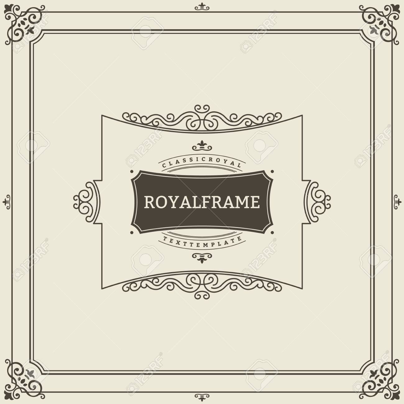 vintage ornament greeting card with elegant frame template royalty free cliparts vectors and stock illustration image 96366603 123rf com