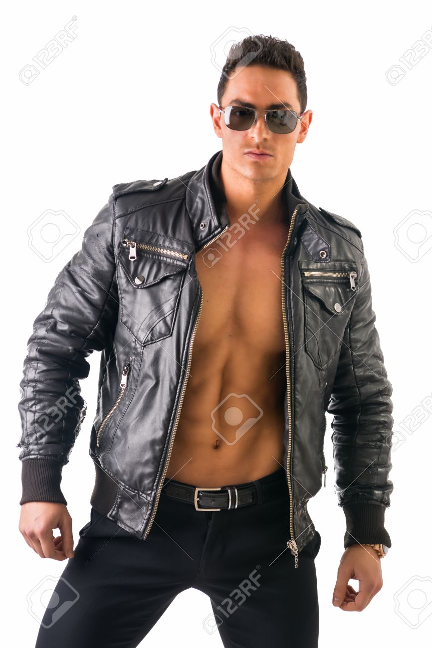 Leather muscle men