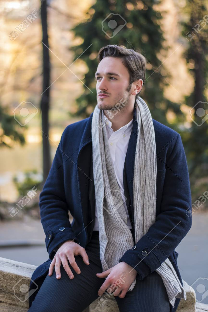 scarf with coat men