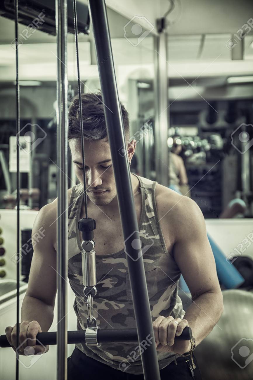 pulling gym equipment