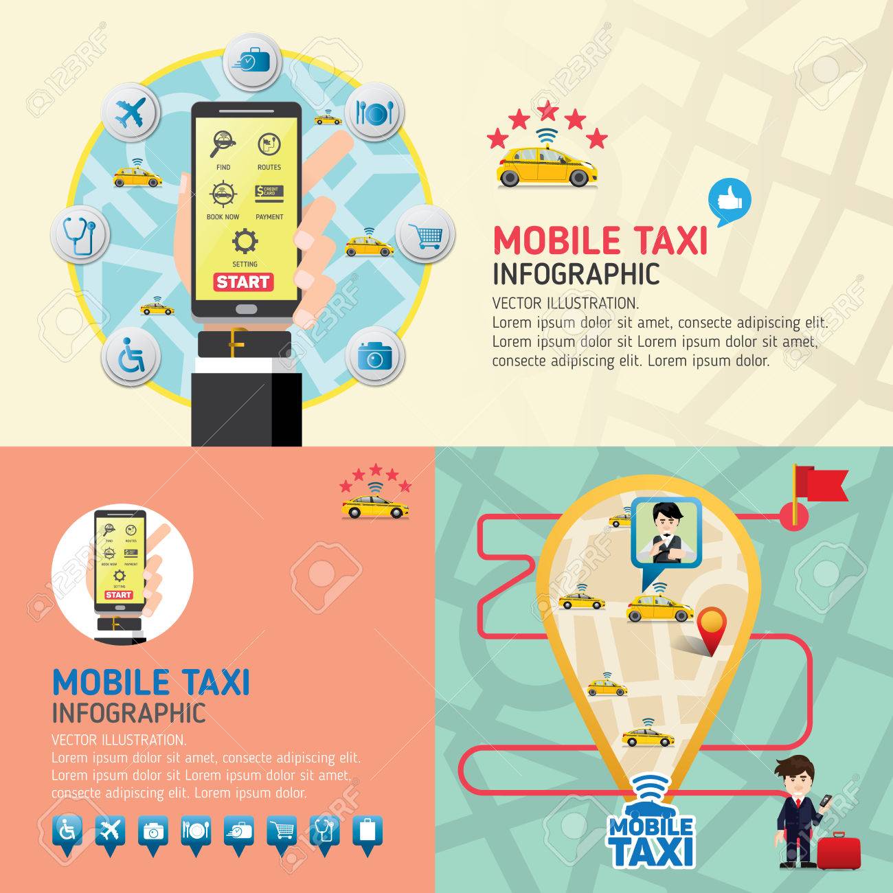 public taxi service application mobile taxi business service