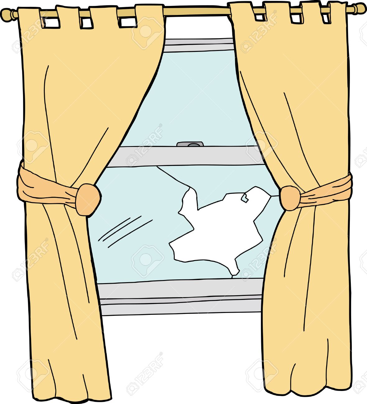 Broken Glass Window With Yellow Curtains Cartoon Royalty Free SVG, Cliparts, Vectors, And Stock Illustration. Image 28875162. Broken Glass Window With Yellow Curtains Cartoon Royalty Free SVG, Cliparts, Vectors, And Stock Illustration. Image 28875162.