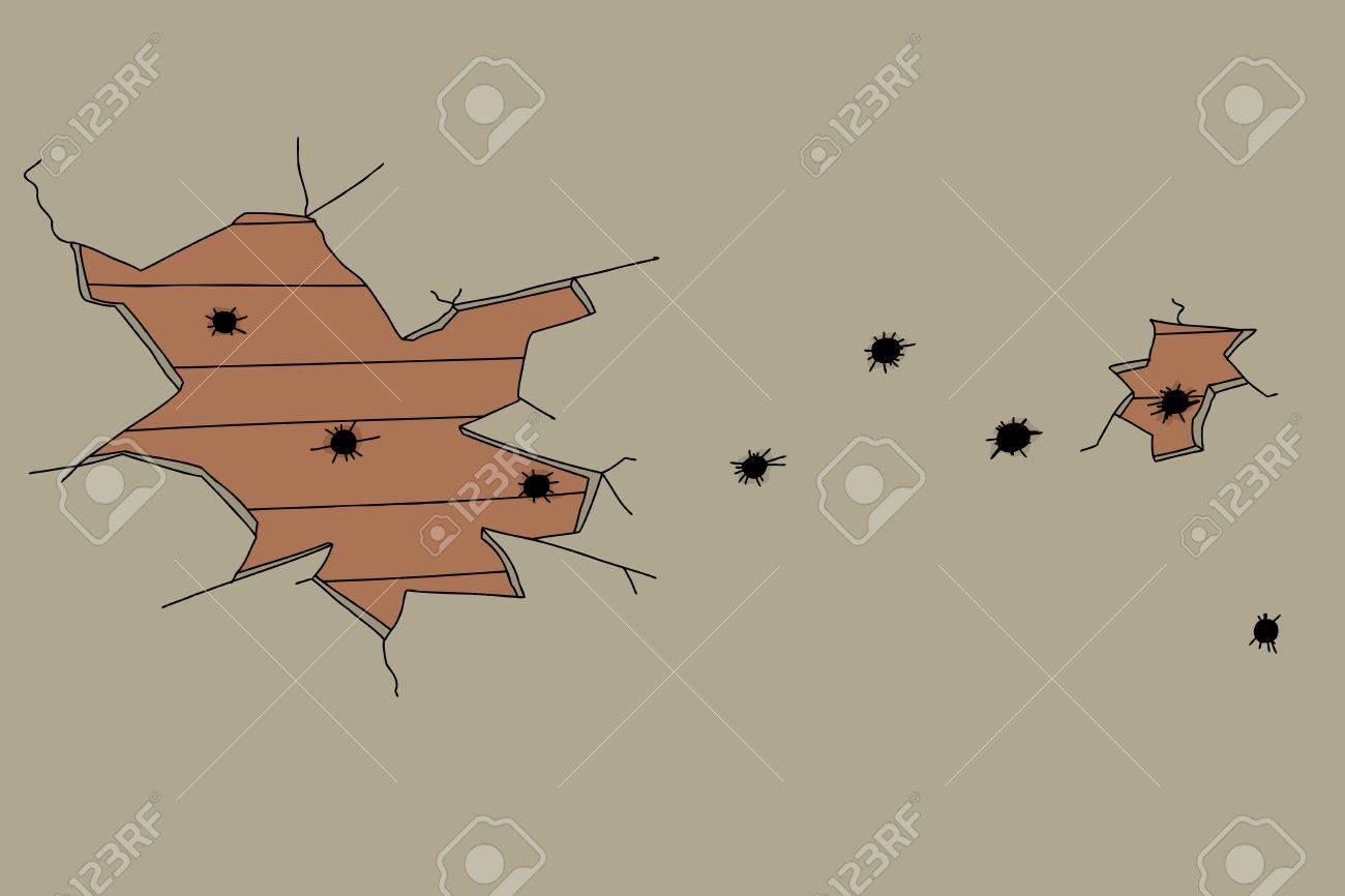 Gips Und Holz Wand Mit Mehreren Einschusslocher Lizenzfrei Nutzbare Vektorgrafiken Clip Arts Illustrationen Image 29034848
