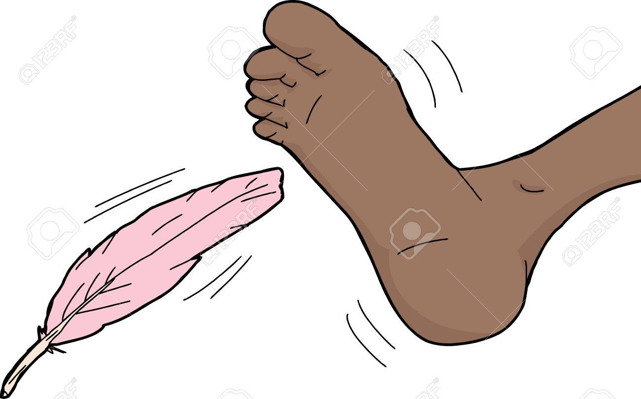 Pink Feather Tickling Toes On Human Foot Royalty Free SVG, Cliparts,  Vectors, and Stock Illustration. Image 29833390.