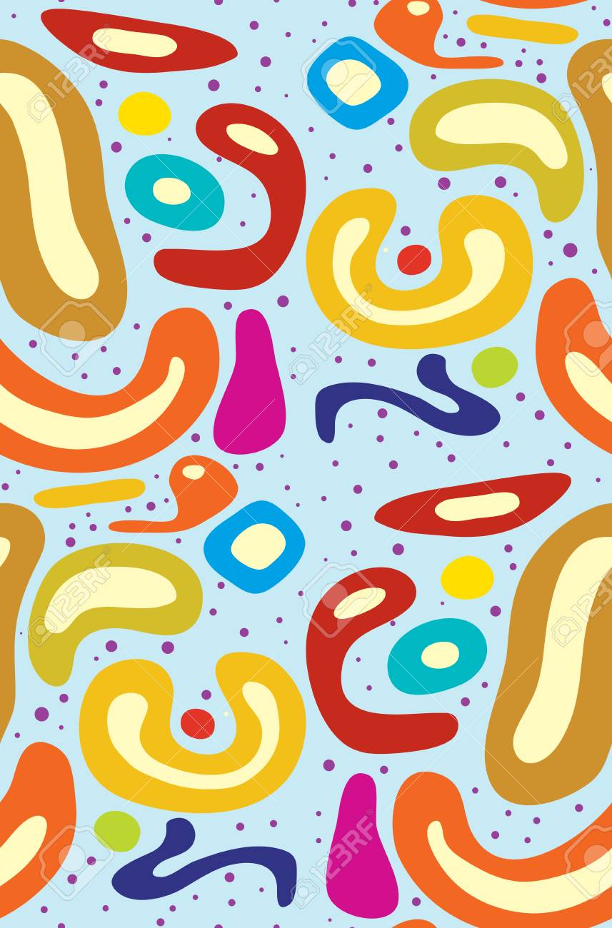 seamless organic shape over blue as background pattern royalty free organic shape