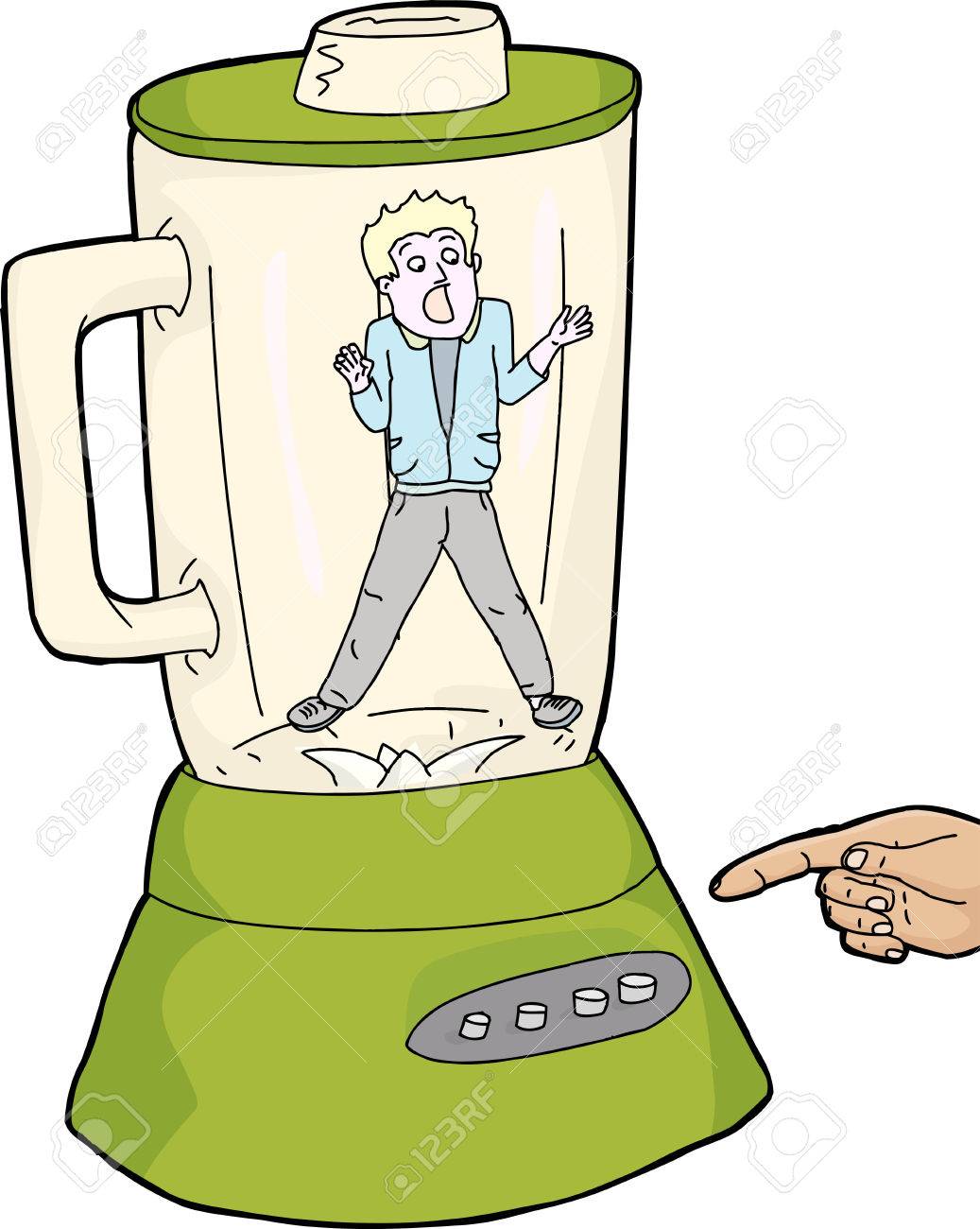 Finger Uber Mixer Taste Mit Angst Person Im Glas Lizenzfrei Nutzbare Vektorgrafiken Clip Arts Illustrationen Image 38545617