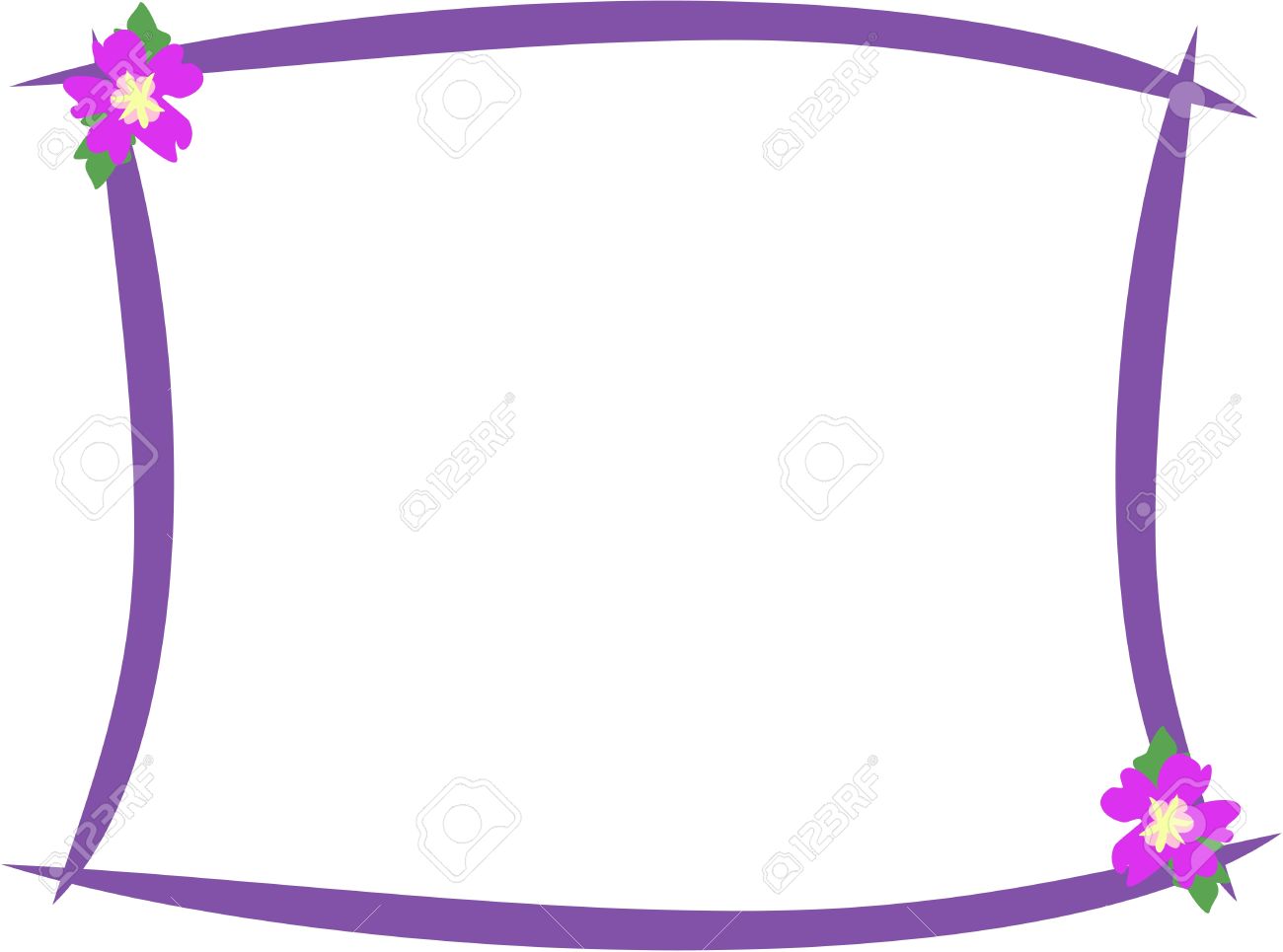 Frame With Purple Hibiscus Flowers Royalty Free SVG, Cliparts, Vectors, and  Stock Illustration. Image 4741159., image size:1300x965
