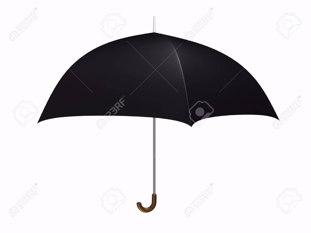 白い背景の黒い傘 の写真素材 画像素材 Image
