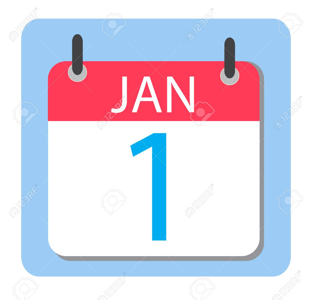 1 january calendar red calendar icon new year royalty free january calendar icon