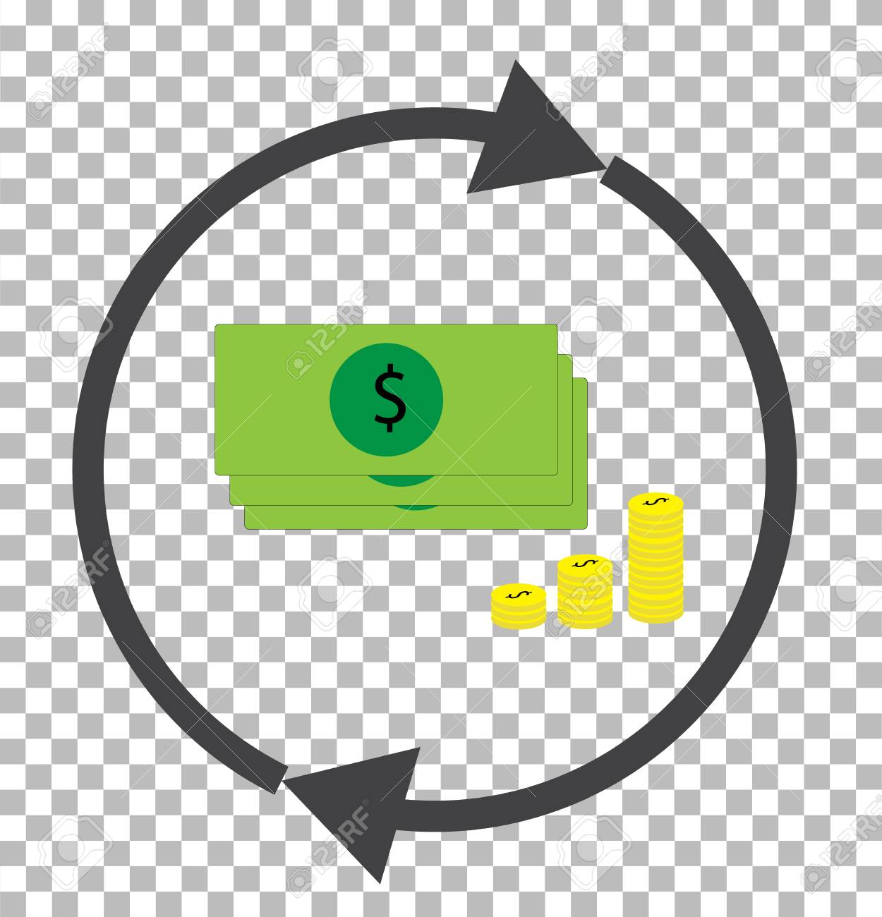 Convertir Dinero Transparente. Icono De Convertidor De Moneda. Signo De  Cambio De Dólar Ilustraciones svg, vectoriales, clip art vectorizado libre  de derechos. Image 95220906