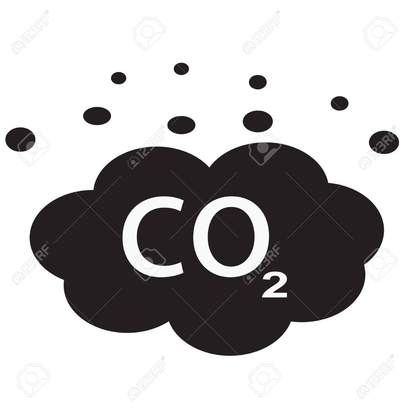 Co2 Icon On White Background Flat Style Carbon Dioxide Icon For Your Web Site Design Logo App Ui Co2 Emissions Symbol Carbon Emissions Reduction Sign Royalty Free Cliparts Vectors And Stock Illustration