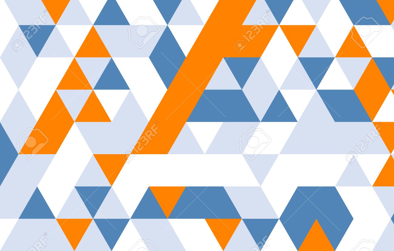geometric pattern yellow blue gray triangle design pattern template