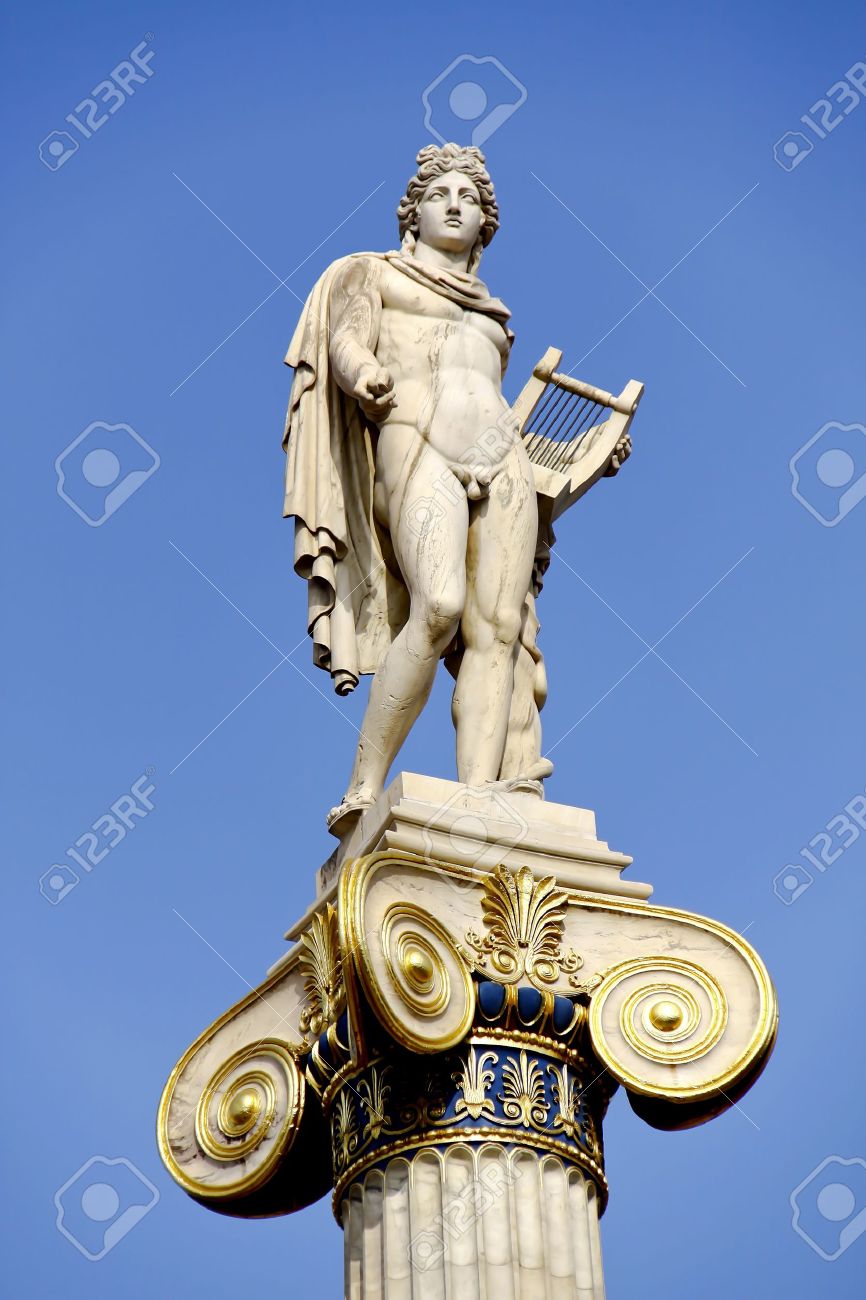 Apollon Le Dieu Grec Celebre Fils De Zeus Et De Leto Banque D Images Et Photos Libres De Droits Image