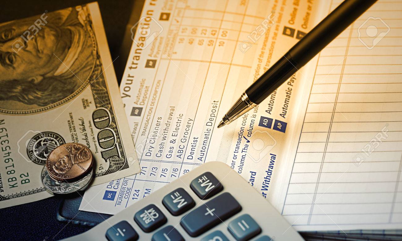 transaction register for checking account