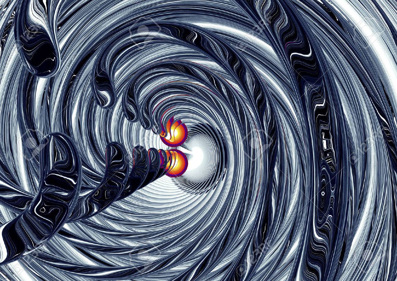 2 つの重力波の美しい 3 D イラスト の写真素材 画像素材 Image