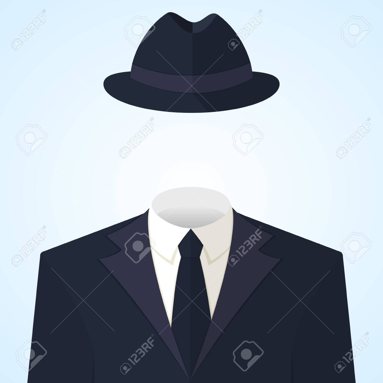 fedora hat and suit