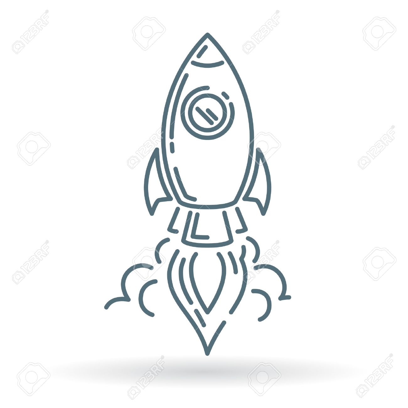 Raketenstart Symbol Raketenstart Zeichen Raketenstart Symbol Thin Line Symbol Auf Weissem Hintergrund Vektor Illustration Lizenzfrei Nutzbare Vektorgrafiken Clip Arts Illustrationen Image 49618581