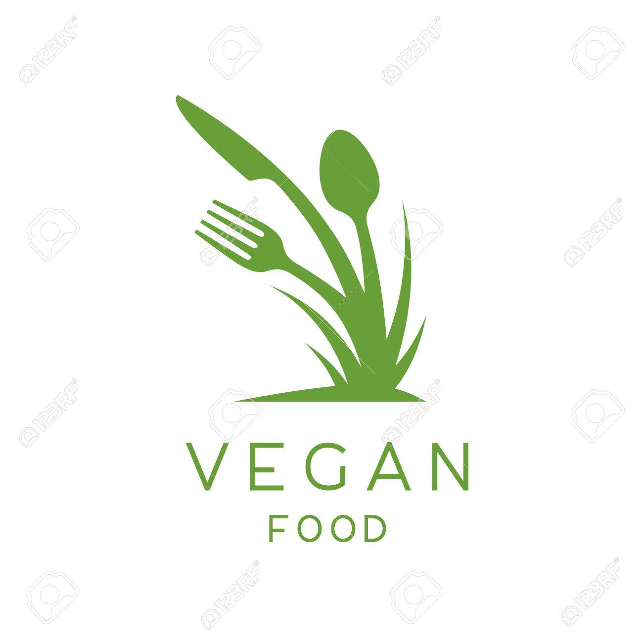 Vegan Food Symbol Of Concept Abstract Green Growing Plant With Fork Knife And Spoon Icon Vector Illustration Royalty Free Cliparts Vectors And Stock Illustration Image 69091976