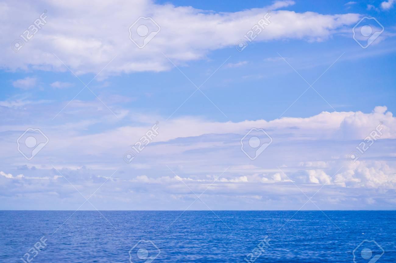 summer landscape with sea and horizon over water sea and sky horizon background