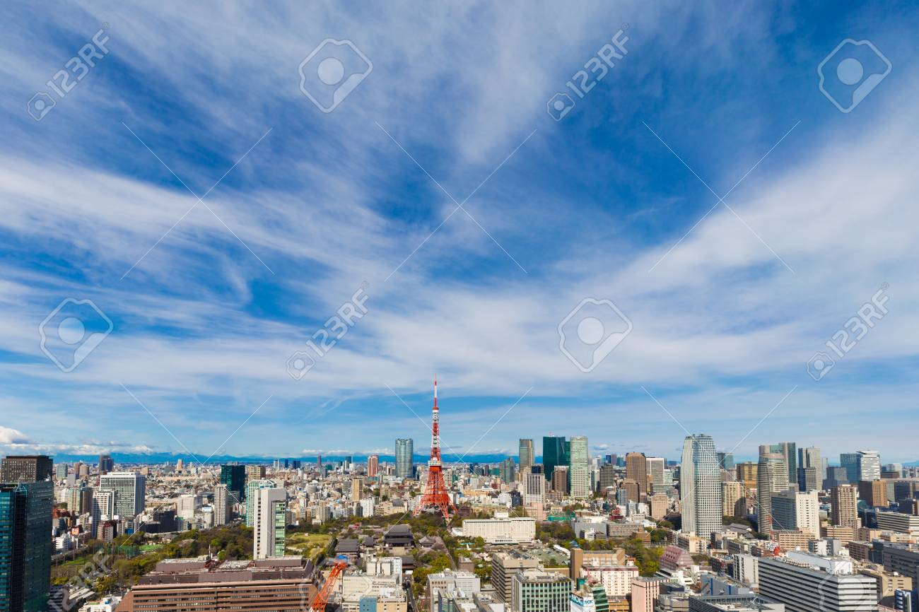 Tokyo Skyline Modern City Building Landmark Viewpoint Japan Stock Photo Picture And Royalty Free Image Image