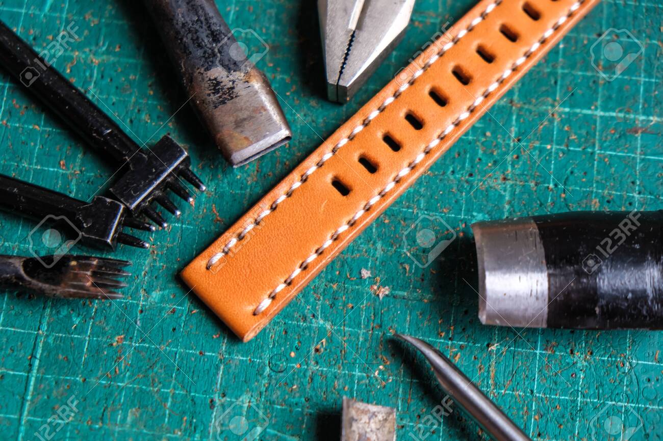 leather watch strap diy