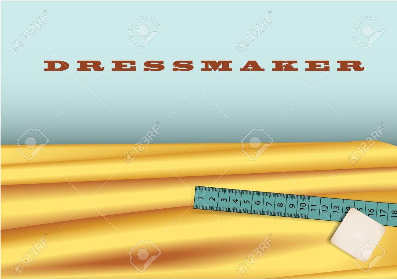 dressmaker s background with centimetre and tailor gen chalk royalty