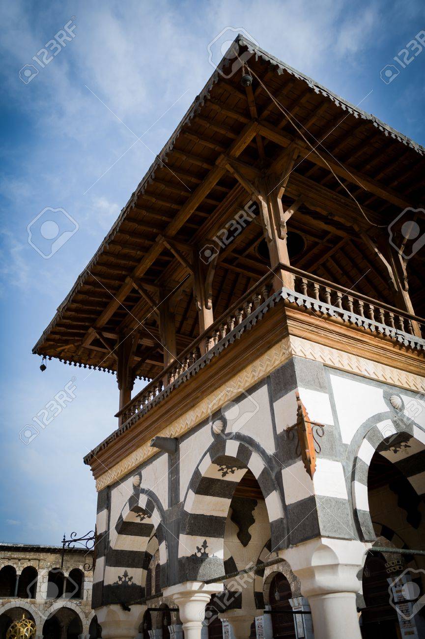 ダマスカス イスラム教のウマイヤド モスク の写真素材 画像素材 Image