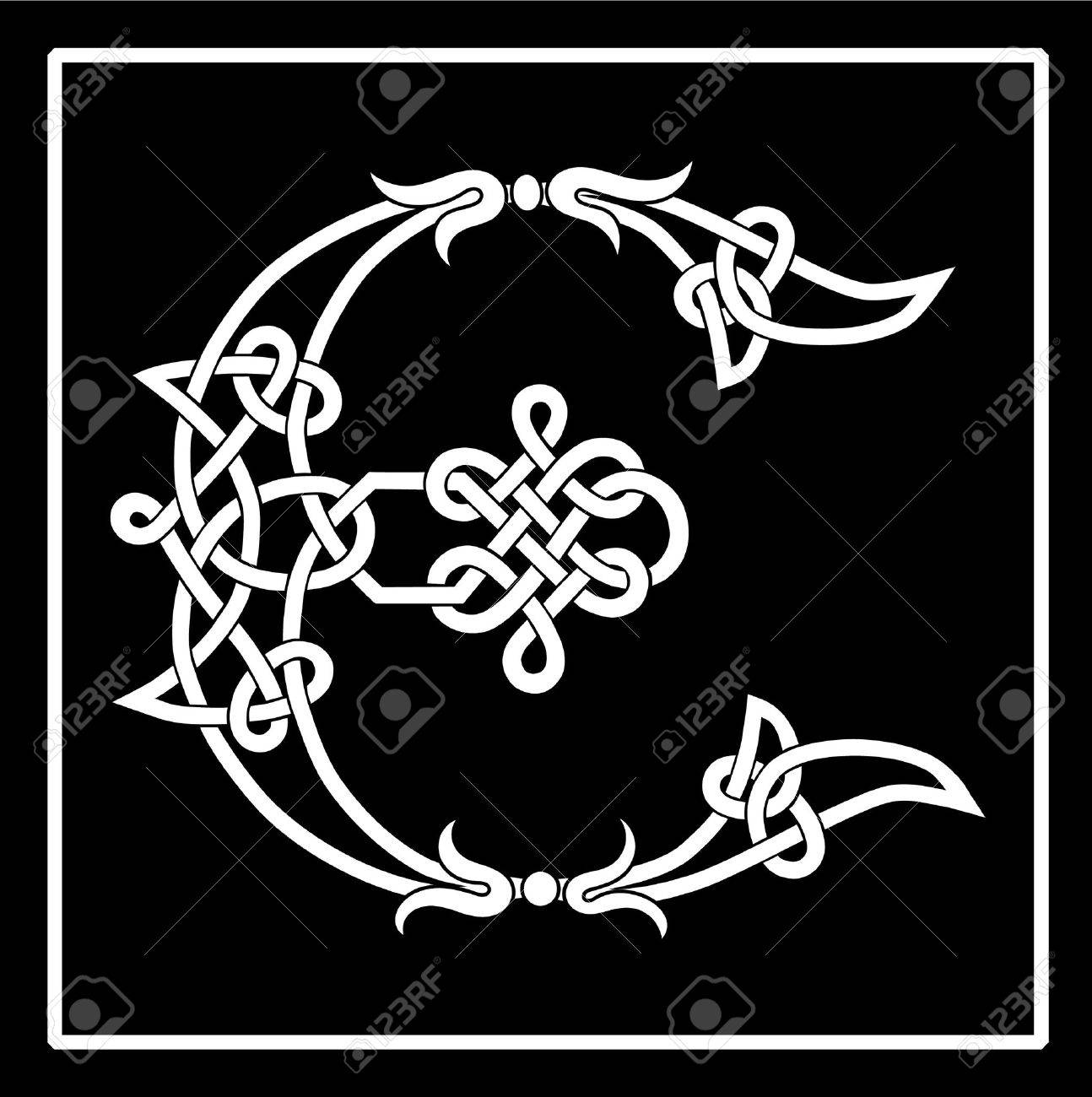 celtic knot letter r