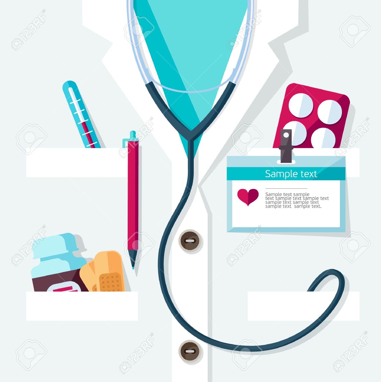 medical concept flat design royalty free cliparts vectors and