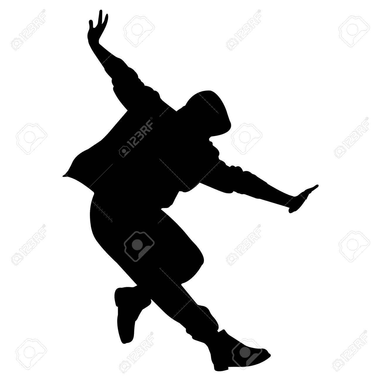 Hip Hop Dance Silhouette Vector Royalty Free SVG, Cliparts, Vectors, and  Stock Illustration. Image 158032713., image size:1300x1300