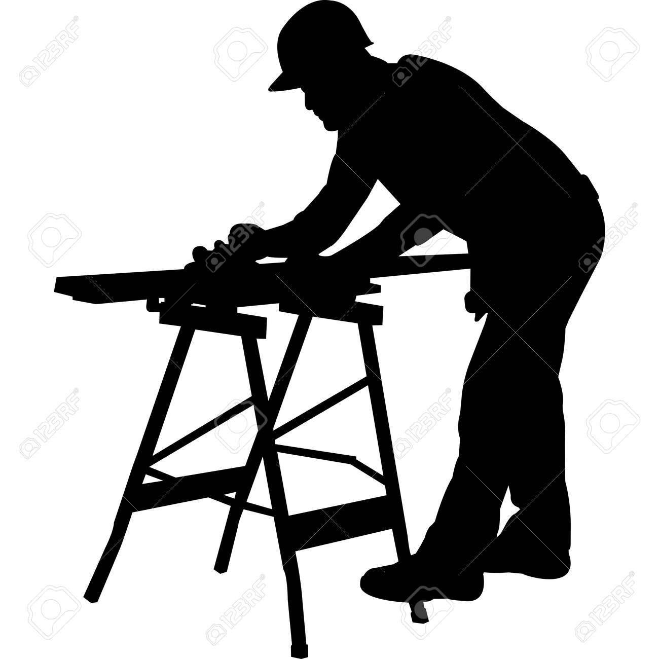 Carpenter Silhouette Vector Royalty Free SVG, Cliparts, Vectors, and Stock  Illustration. Image 158260589.