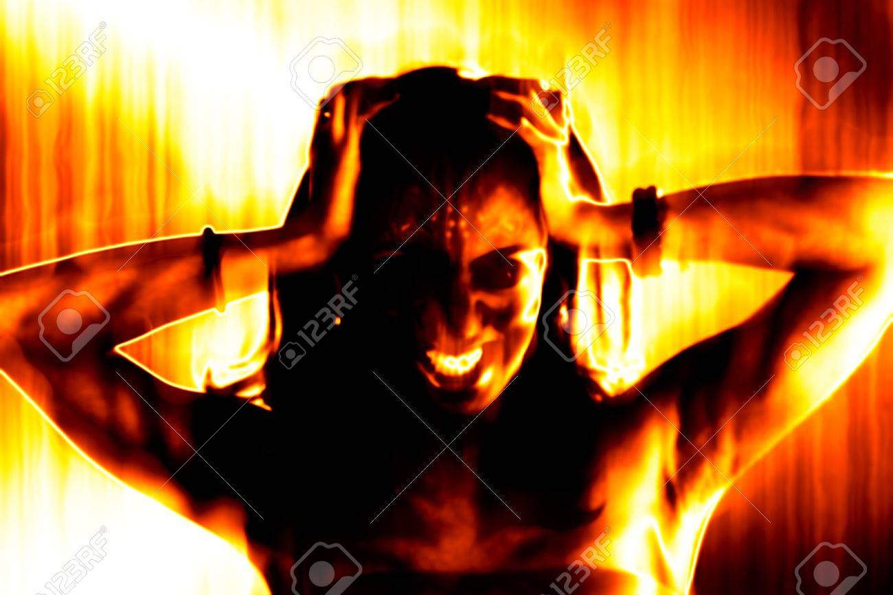 Abstract Illustration Of A Fiery And Hellish Looking Evil