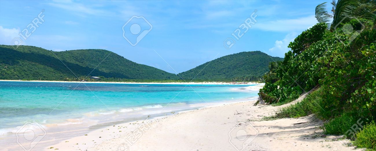 豪華な白い砂充填プエルトリコ クレブラ島にフラメンコ ビーチ の写真素材 画像素材 Image 7795253