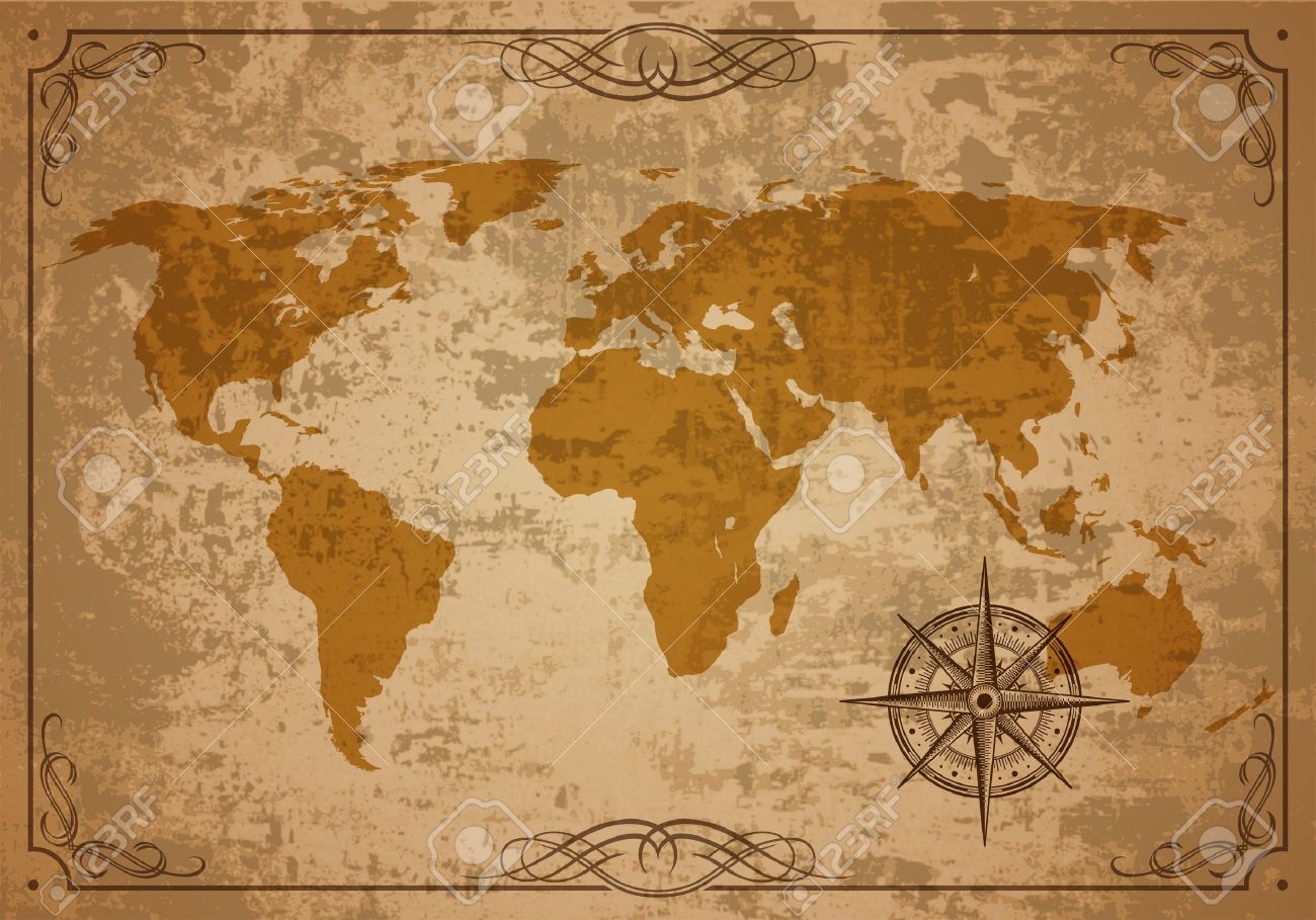 old map vector paper texture