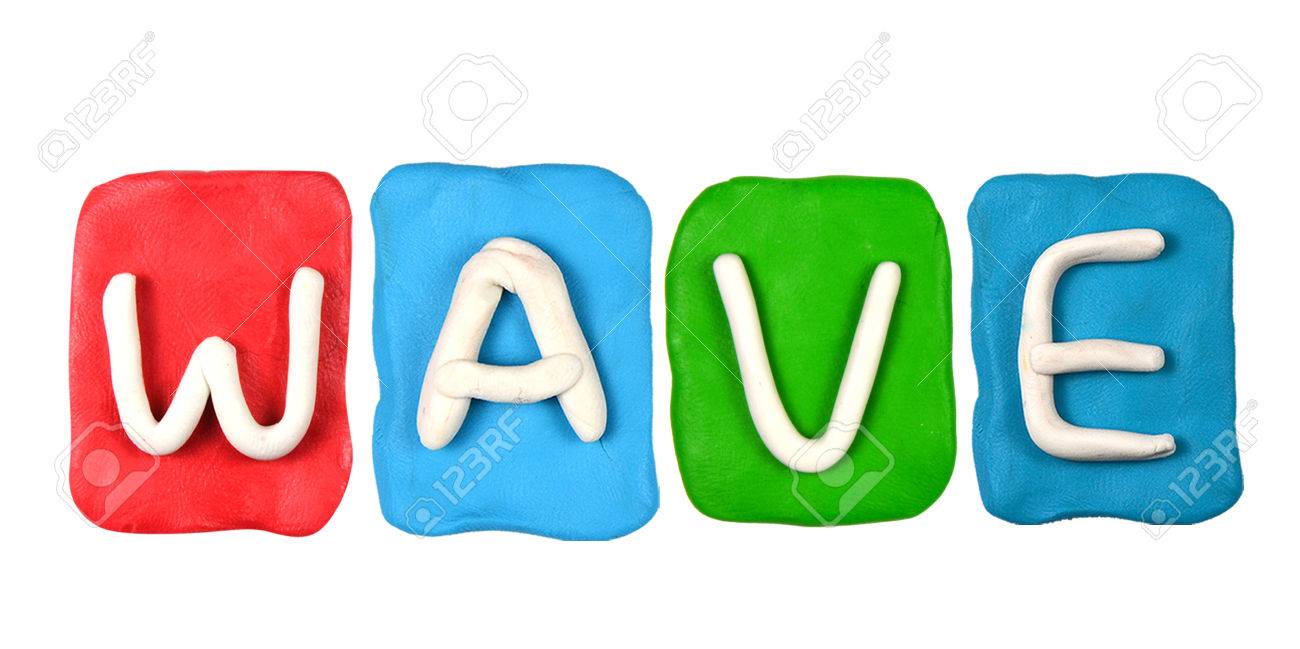 colorful plasticine alphabet form word wave stock photo picture and