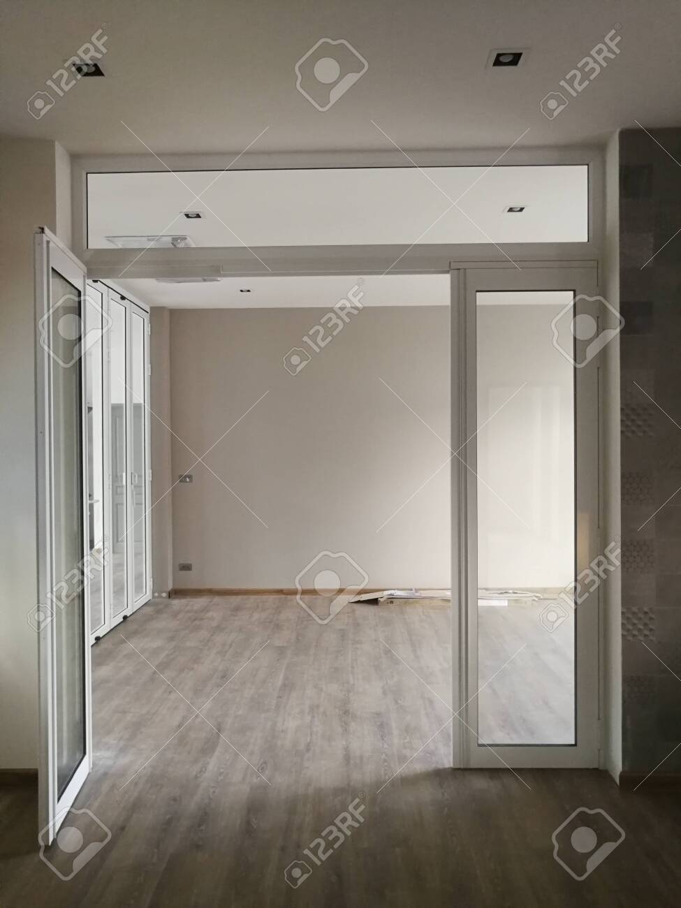 Modern aluminum glass pattern on the architectural background - 138994200 Modern aluminum glass pattern on the architectural background - 138994200