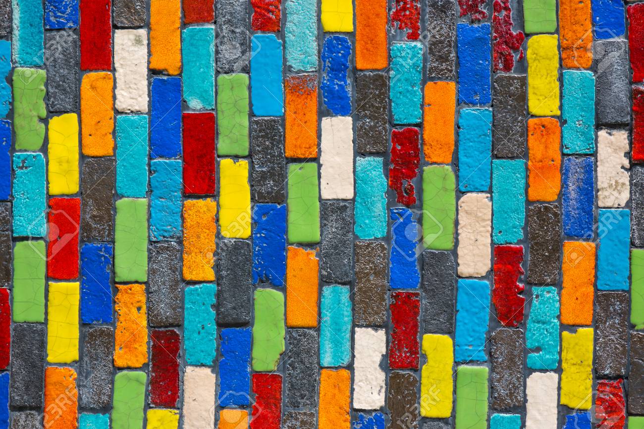 Colorido De La Textura De La Pared De Ladrillo Estan Hechos De Ceramica Textura De Fondo De Color Abstracto Fotos Retratos Imagenes Y Fotografia De Archivo Libres De Derecho Image 64449491