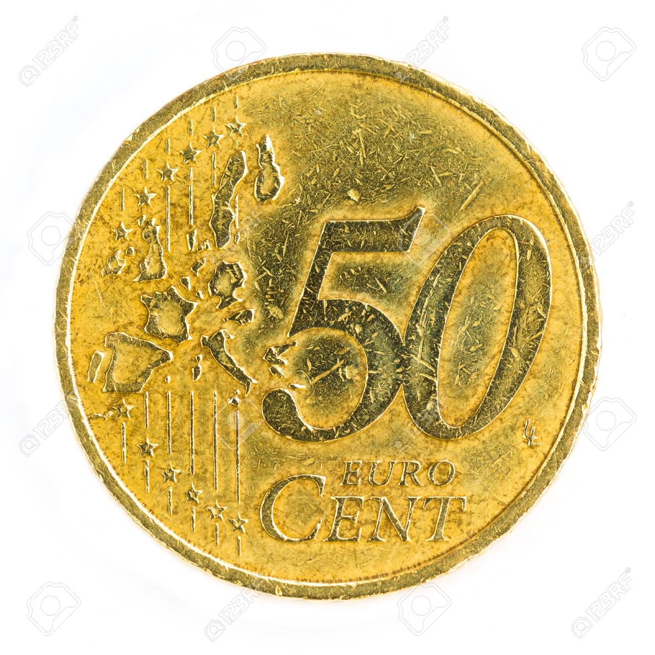 白い背景で隔離のユーロ通貨の 50 セント硬貨 の写真素材 画像素材 Image 白い背景で隔離のユーロ通貨の 50 セント硬貨 の写真素材 画像素材 Image