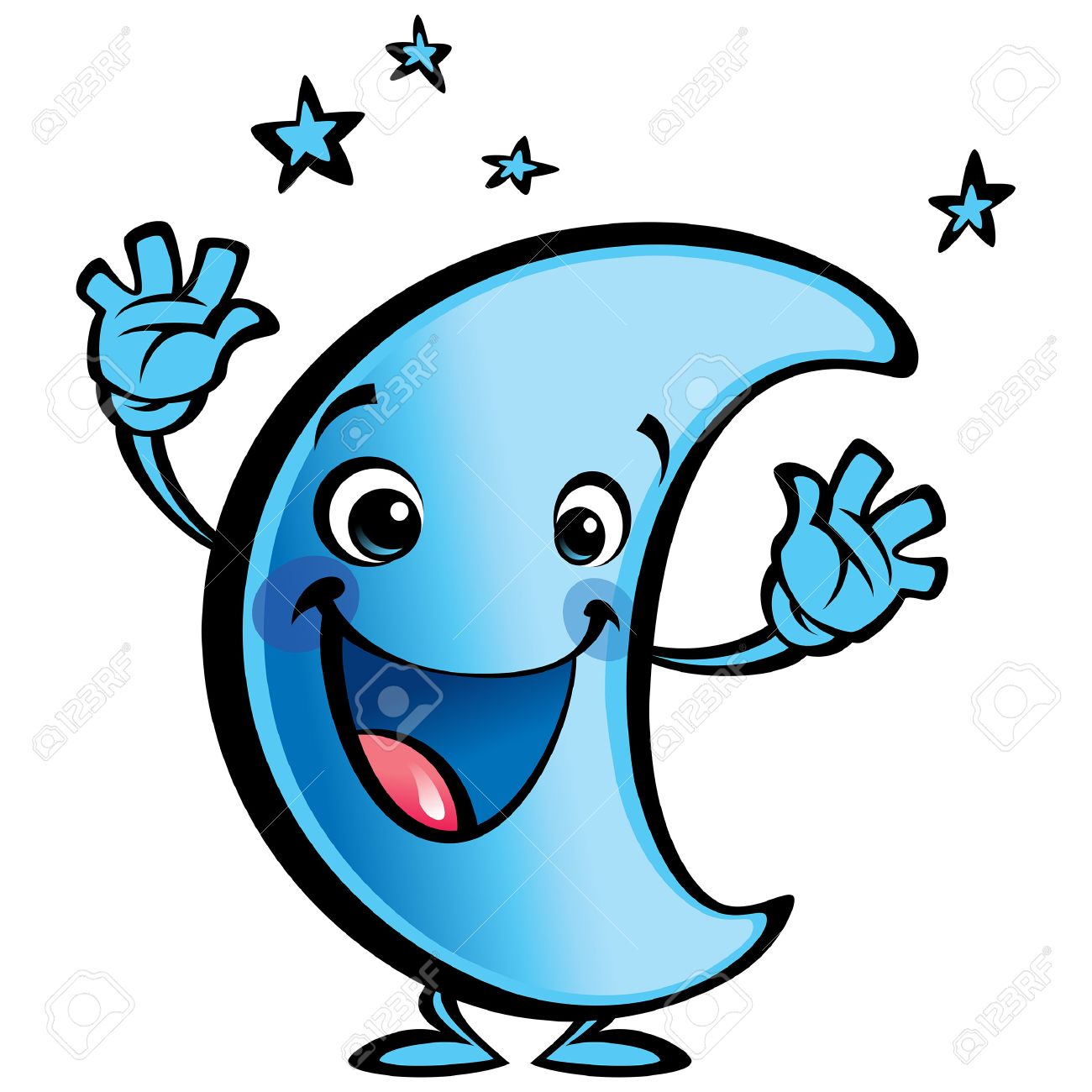 blue moon cartoon character