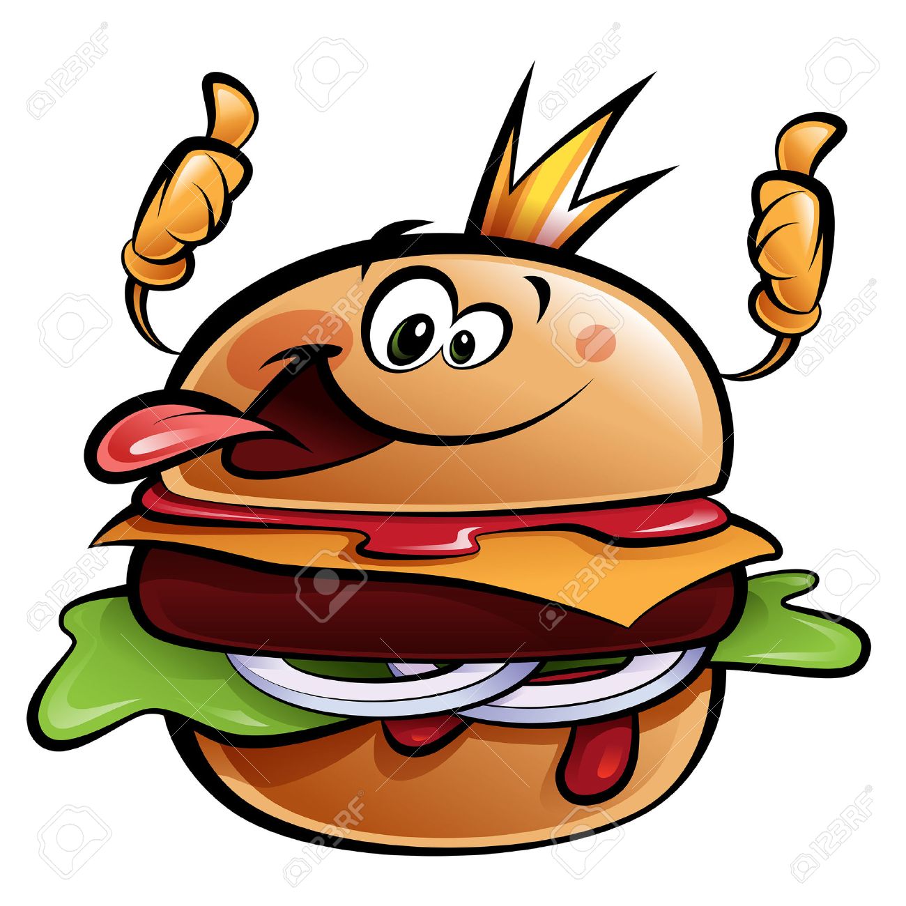 Burger Cartoon Cartoon Cartoon Styles