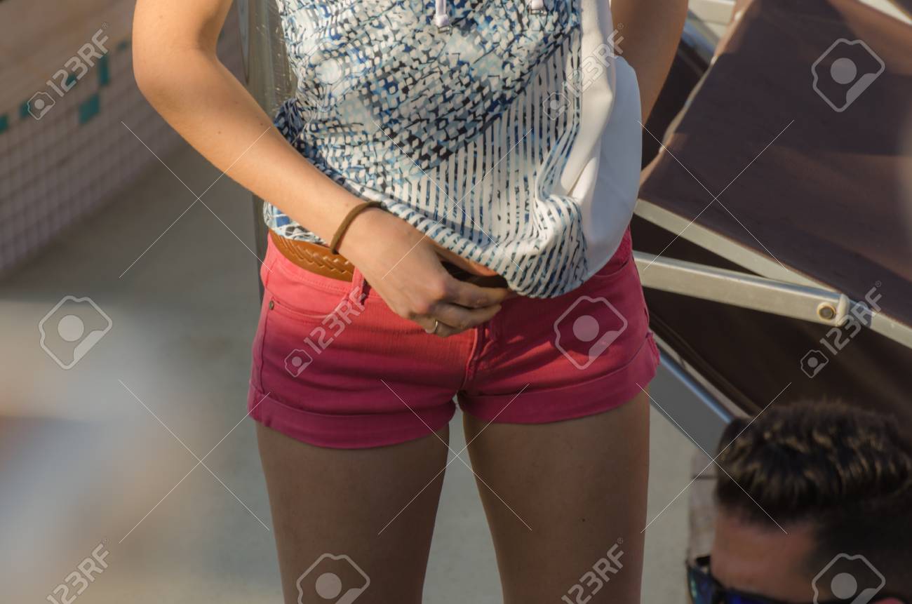 tight pink pants